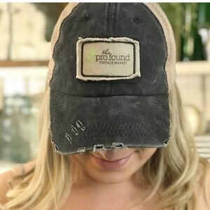 the pro.found market distressed trucker hat